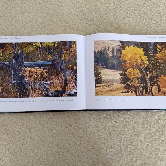 Yellowstone national park photography book coffee table book NWT - Picture 4 of 4